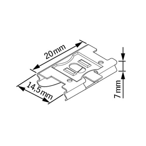Montageclip Abmessungen