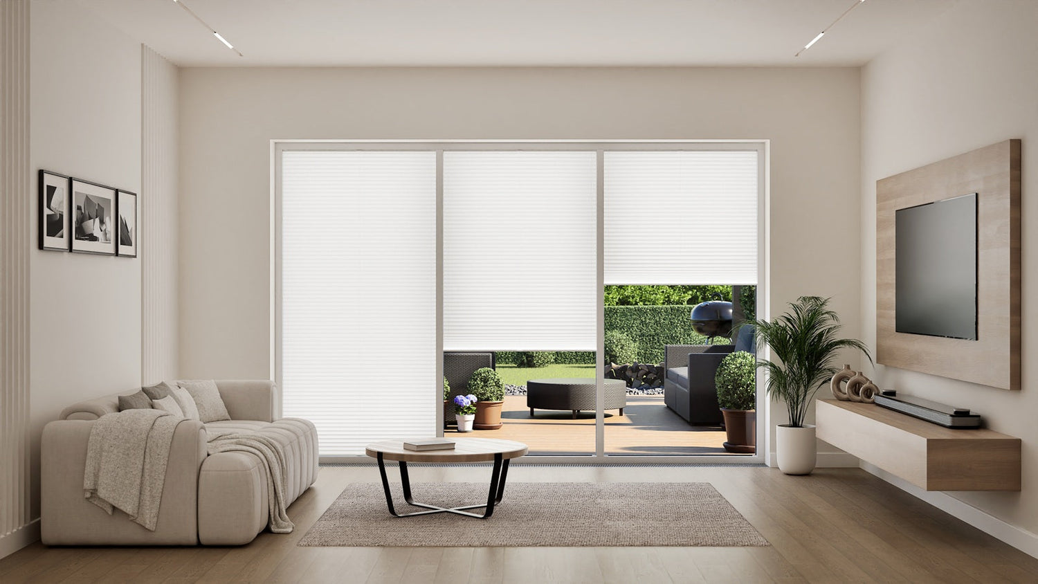 Plissee für Wohnzimmer