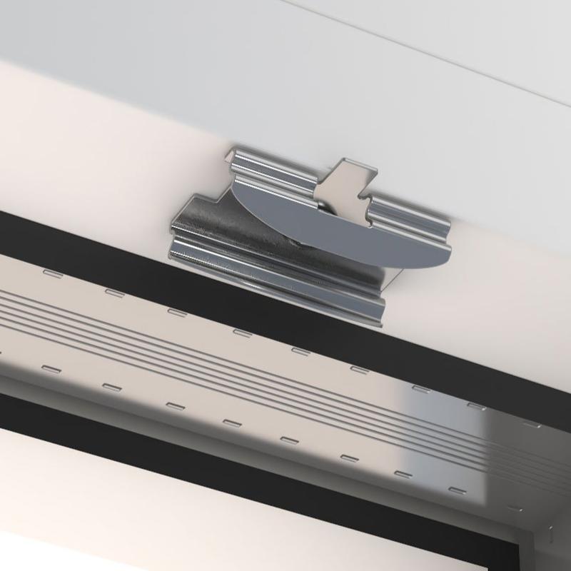 Montageclip in der Glasleiste